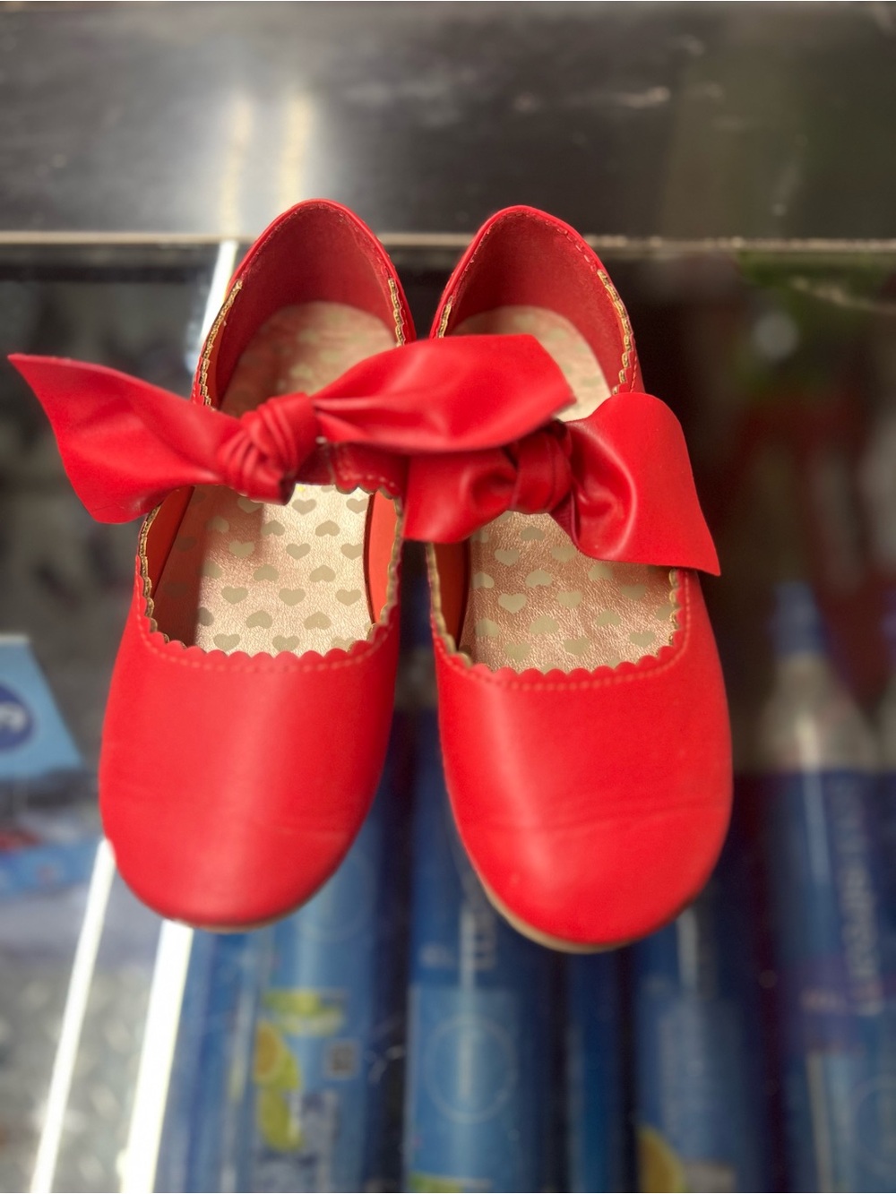 Red Bow Girls' Dress Shoes - Kids